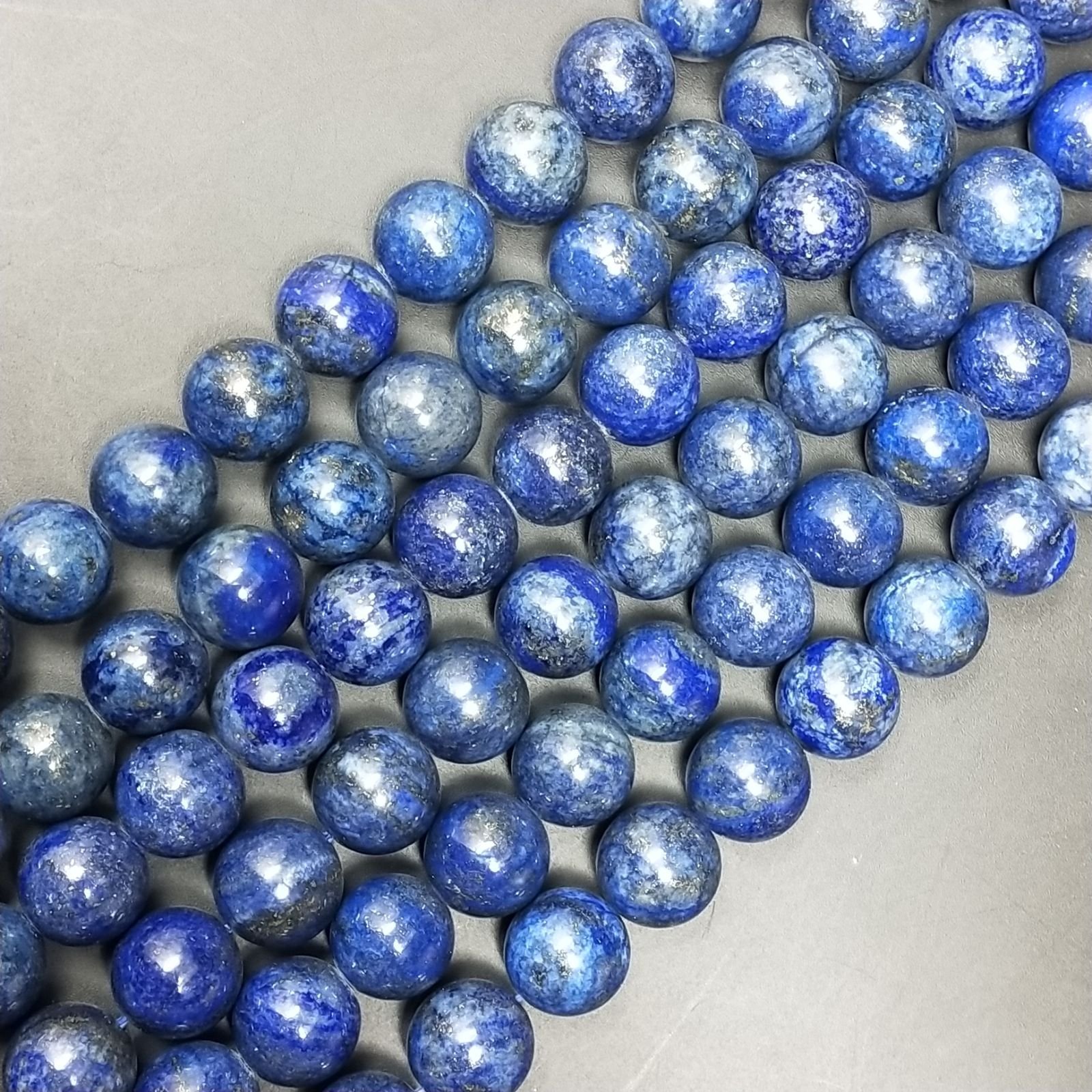 Lapis Lazuli Perline Forma Tondo Liscio 12mm