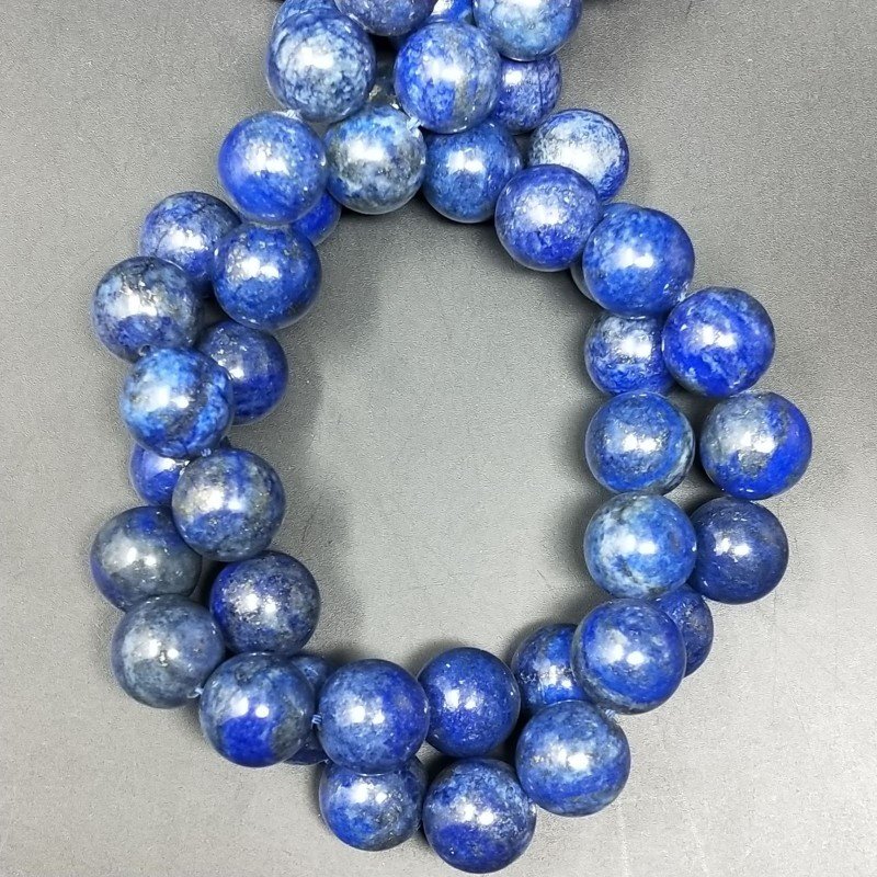Lapis Lazuli Perline Forma Tondo Liscio 12mm