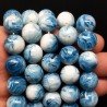 Resina Larimar Perline Forma Tondo Liscio 14mm