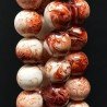Resina Ambra Rosso Perline Forma Tondo Liscio 14mm
