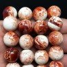 Resina Ambra Rosso Perline Forma Tondo Liscio 14mm