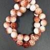 Resina Ambra Rosso Perline Forma Tondo Liscio 14mm