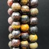 Diaspro Picasso Ferroso Naturale Perline Forma Tondo Sfaccettato 12mm