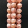 Pietra Lepidocrocite Rosso Perline Forma Tondo Sfaccettato 12mm
