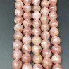 Pietra Lepidocrocite Rosso Perline Forma Tondo Sfaccettato 12mm