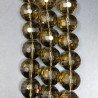 Cristallo Fume Perline Forma Tondo Sfaccettato 18mm