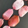 Agata Brasiliana Rosa Perline Forma Sassi Piatti Grezzi Irregolari