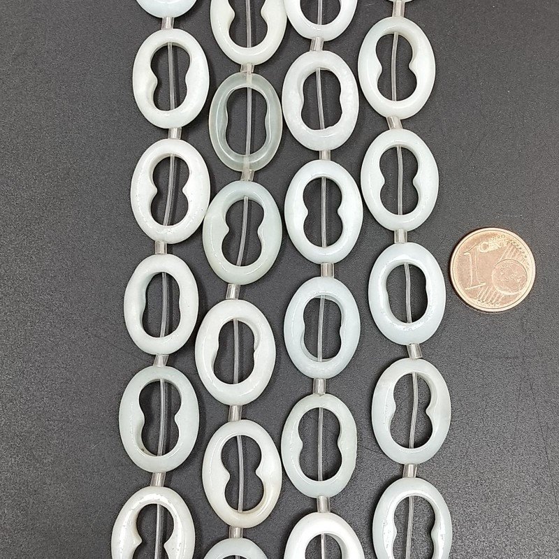 Amazzonite Perline Forma Cerchio Piatto Liscio Infinito 14X19mm