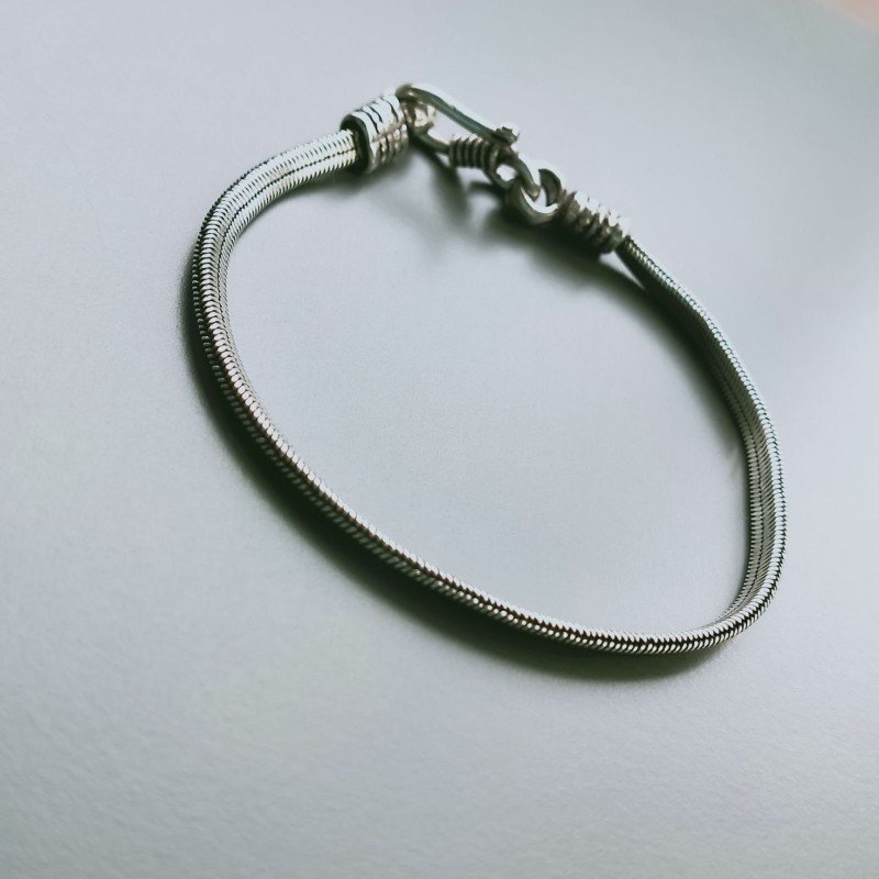 Bracciale Di Argento 925 Snake Stile Etnico
