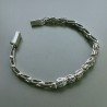 Bracciale Di Argento 925 con Radice di Smeraldo, Zircone Sfacettato Stile Etnico