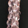 Morganite Idrotermale in Perline Forma Twist Sfaccettato Foro Passante 13x20mm