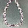 Morganite Idrotermale in Perline Forma Twist Sfaccettato Foro Passante 13x20mm