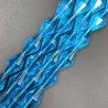 Cristallo Azzuro in Perline Forma Rombo Sfaccettato Foro Passante 17X29mm
