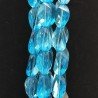 Acquamarina Idrotermale in Perline Forma Twist Sfaccettato Foro Passante 13X20mm