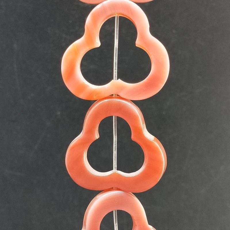Corniola Perline Forma Cerchio Piatto Liscio a Pera 9X34mm