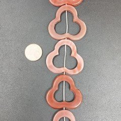 Corniola Perline Forma Cerchio Piatto Liscio a Pera 9X34mm