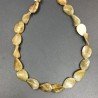 Giada Naturale in Perline Forma Ovale Elicoidale Liscio Foro Passante 13x17mm
