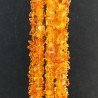 Cristallo Arancio Perline Forma Chips Liscio