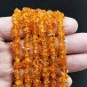 Cristallo Arancio Perline Forma Chips Liscio