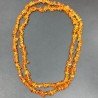 Cristallo Arancio Perline Forma Chips Liscio