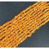Cristallo Arancio Perline Forma Chips Liscio