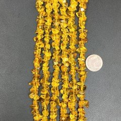 Cristallo Giallo Citrino Perline Forma Chips Liscio