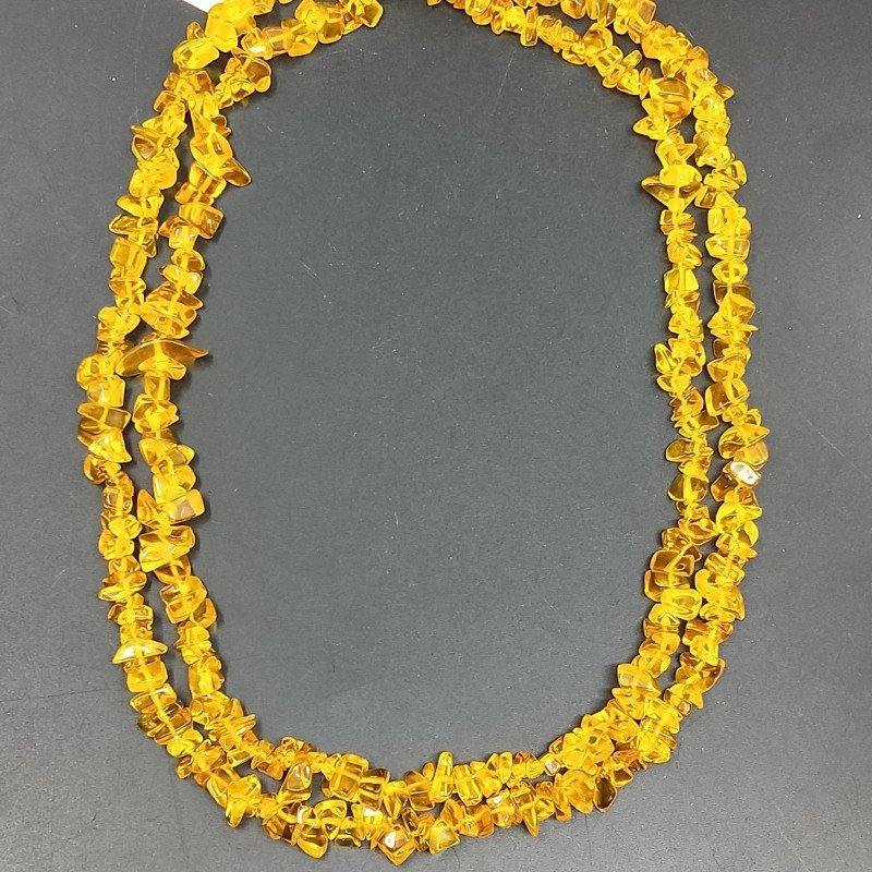 Cristallo Giallo Citrino Perline Forma Chips Liscio