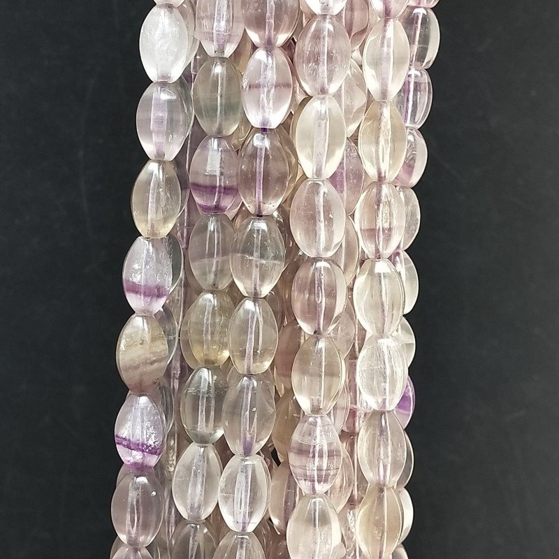 Fluorite Perline Forma Barilotto Liscio 8X12mm