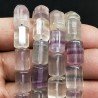 Fluorite Perline Forma Cilindro Liscio 8X12mm