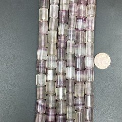 Fluorite Perline Forma Cilindro Liscio 8X12mm