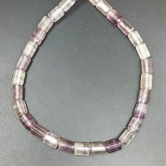 Fluorite Perline Forma Cilindro Liscio 8X12mm