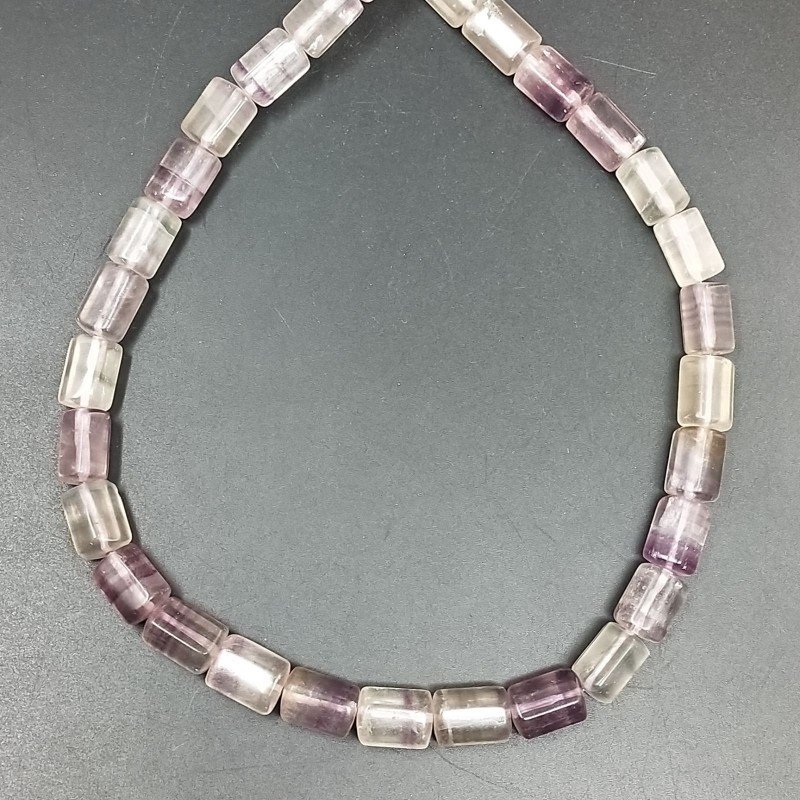 Fluorite Perline Forma Cilindro Liscio 8X12mm