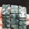Serpentite Russo Naturale in Perline Forma Rettangolare Lavorato Piatto Liscio Foro Passante 20x30mm