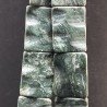 Serpentite Russo Naturale in Perline Forma Rettangolare Lavorato Piatto Liscio Foro Passante 31X41mm