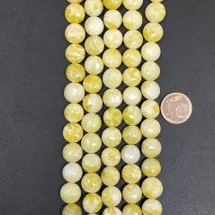 Giada limone tondo piatto liscio 10mm