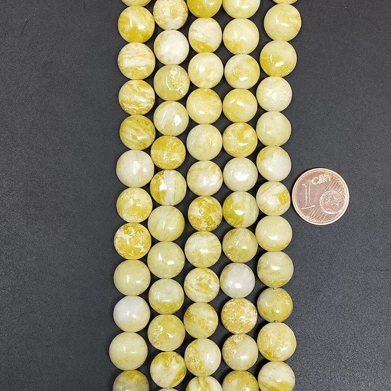 Giada limone tondo piatto liscio 10mm