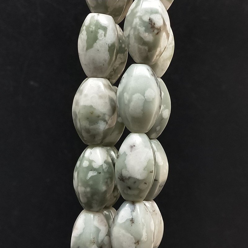 Agata Muschiata Sfumato Perline Forma Barilotto 12X20mm Agata Muschiata Sfumato Perline Forma Barilotto 12X20mm