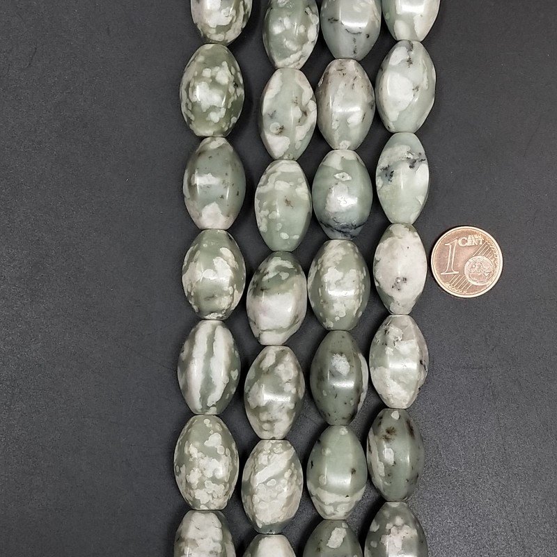 Agata Muschiata Sfumato Perline Forma Barilotto 12X20mm Agata Muschiata Sfumato Perline Forma Barilotto 12X20mm