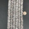 Quarzo Rosa Naturale Perline Forma Infinito Liscio Foro Passante 05X10mm