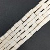 Resina Beige in Perline Forma Rettangolare Piatto Liscio Foro Passante 09X11mm