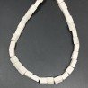 Resina Beige in Perline Forma Rettangolare Piatto Liscio Foro Passante 09X11mm