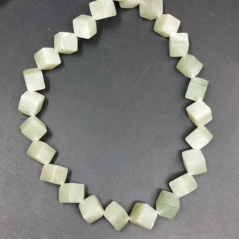 Avventurina Perline Forma Cubetti Liscio Foro Diagonale 15mm