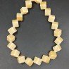 Calcite Perline Forma Cubetti Liscio-Satinato Foro Diagonale 16mm