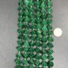 Giada Smeraldo Perline Forma Cubetti Liscio Foro Diagonale 11mm