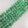 Giada Smeraldo Perline Forma Cubetti Liscio Foro Diagonale 11mm
