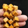 Calcite Perline Forma Cubetti Liscio Foro Diagonale 15mm