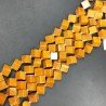 Calcite Perline Forma Cubetti Liscio Foro Diagonale 15mm