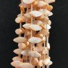 Madreperla Tonalità Pesca Perline Forma Foglia Piatto Liscio Foro Laterale 07x17mm
