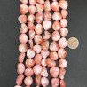 Madreperla Tonalità Rosa Perline Forma Sassi Irregolare Piatto Liscio Foro Passante