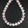 Madreperla Tonalità Rosa Perline Forma Cuore Piatto Liscio Foro Laterale 12x13mm
